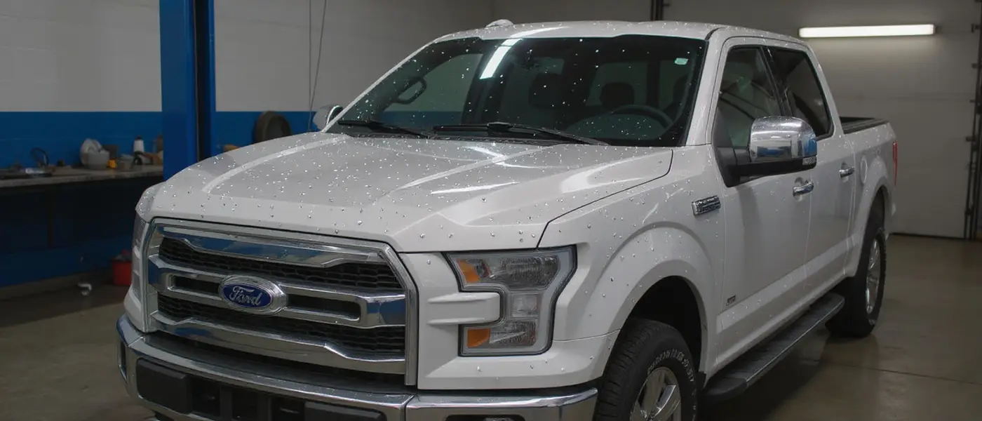 Aluminum vehicle hail repair using specialized paintless dent repair techniques at Hail Solutions